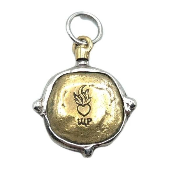 Waxing Poetic Sterling Silver Brass Voyager Insignia Charm "L" Monogram Initial - Picture 2 of 7